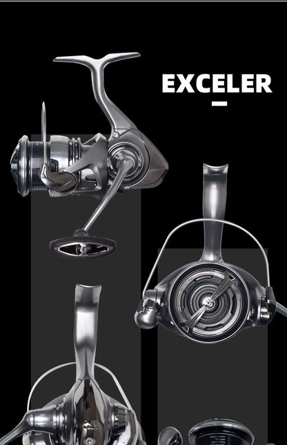 2023 DAIWA EXCELER LT Spinning Fishing Reel 5+1BB Drag 12kg Baitcasting Saltwater & Freshwater Reel