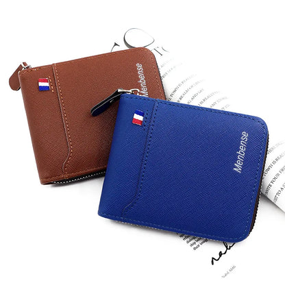 Korean Style Men's Zipper Wallet: RFID Card Holder with Coin Pocket - Perfect Party Bag for Men
