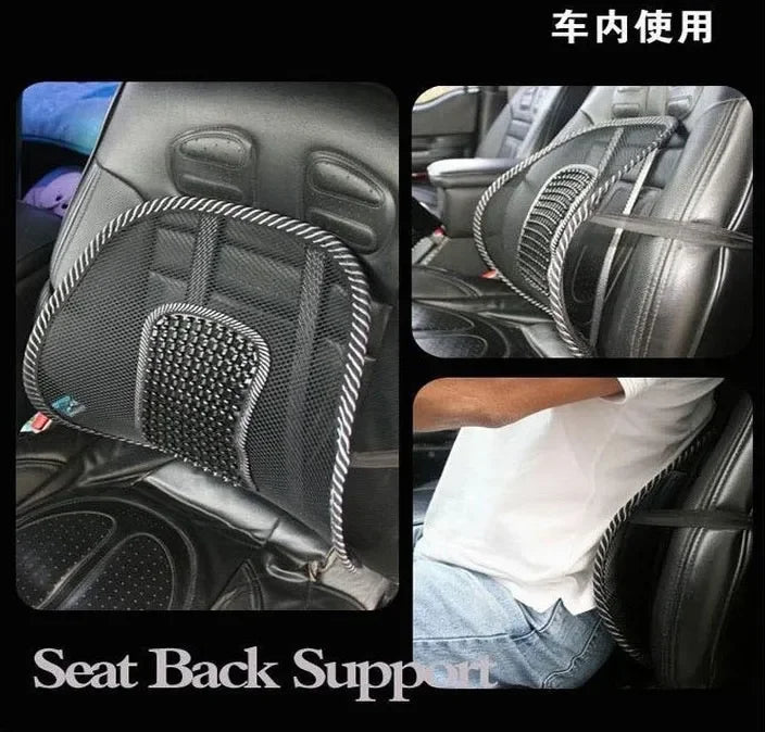 Mesh Lumbar Back Cushion – Anti-Fatigue Elastic Support Pad for Office Chair, Massage Cushion for Daily Use