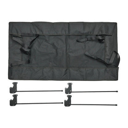 Removable Wagon Awning Canopy Sun Shade Cover for Trolley Cart with PE Cloth Tube Shelter