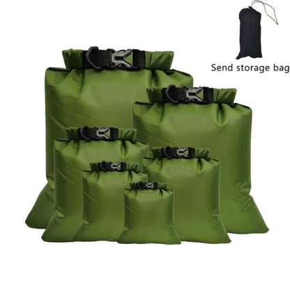 5PCS Waterproof Dry Bag Set – 1.5L to 8L Floating Packs for Swimming, Kayaking, Rafting & Outdoor Boating