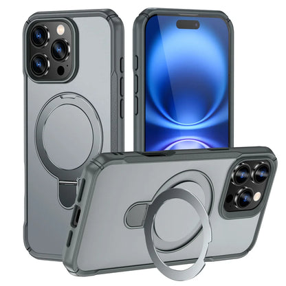 MagSafe Foldable Magnetic Wireless Charging Stand Case — Anti-Slip Bumper for iPhone 11–17 (incl. 16E) Pro/Max