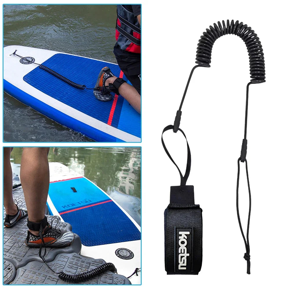 SUP Board Ankle Leash — Elastic Foot Rope for Stand Up Paddle Board Surfing Safety