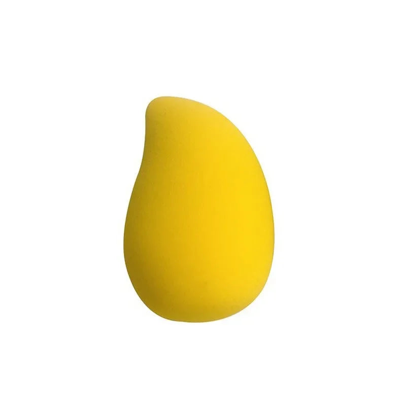 Mango-Shaped Soft Makeup Sponge — Cosmetic Powder Puff for Face Blending & Beauty Application