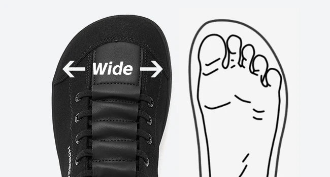 HOBIBEAR Unisex Barefoot Shoes – Zero Drop Wide Toe Casual Canvas Minimalist Walking Sneakers