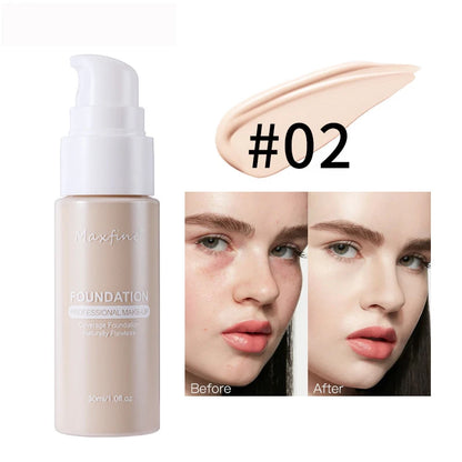 Liquid Foundation Concealer – Waterproof, Sweat-Resistant Professional Makeup Cosmetics