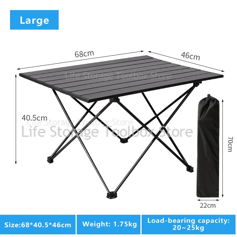 Outdoor Camping Table – Ultra Lightweight Folding Picnic, Egg Roll, Portable Coffee Table for Rent House