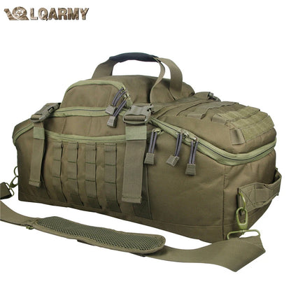LQARMY Tactical Military Backpack – 30L/45L/80L 3-in-1 Gym, Camping, Travel Bag