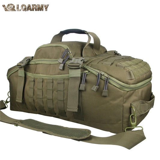 LQARMY Tactical Military Backpack – 30L/45L/80L 3-in-1 Gym, Camping, Travel Bag