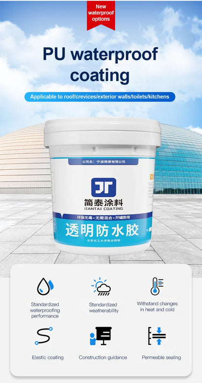 Waterborne Polyurethane Roof Waterproofing – Water-Based Leak Trapper for Roof Protection