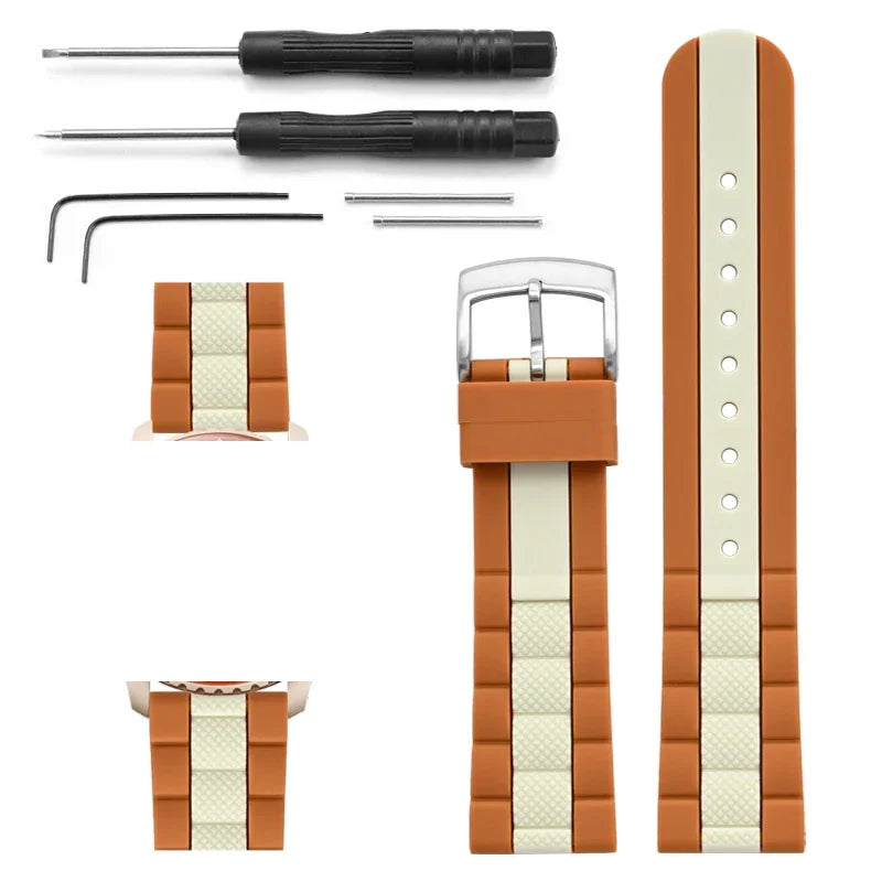 Strap for Swatch X Blancpain Five Oceans – High Tensile Sport Waterproof Silicone Watch Band, 22mm for Men & Women, Fifty Fathoms