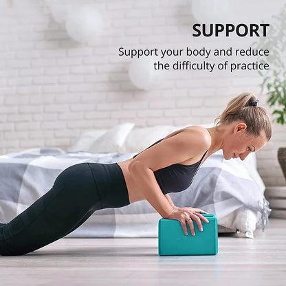 EVA Yoga & Pilates Blocks – Exercise Bricks for Home Fitness, Reinforcement, and Workout Support