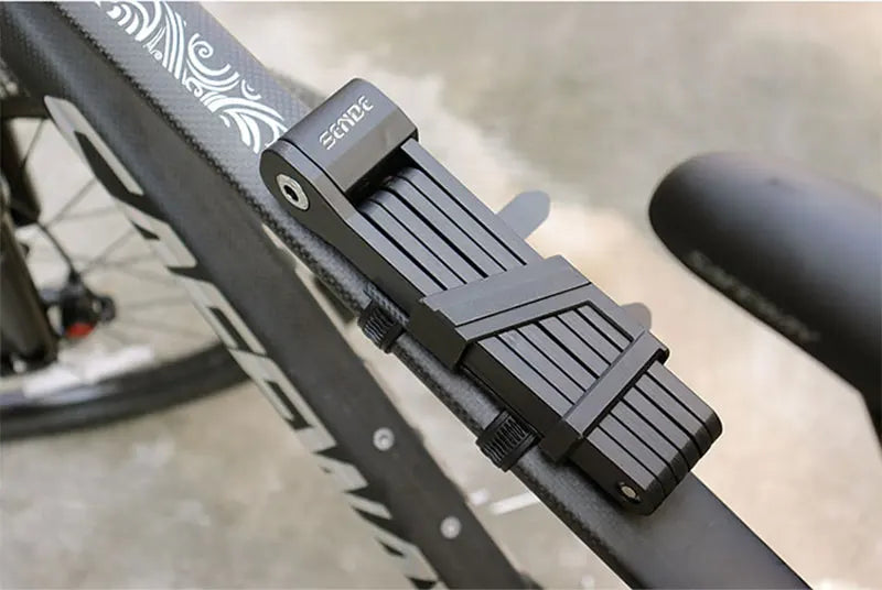 Folding Bicycle Chain Lock – Portable Anti-Theft E-Bike Cable Padlock, Compact Safety Lock for Bikes