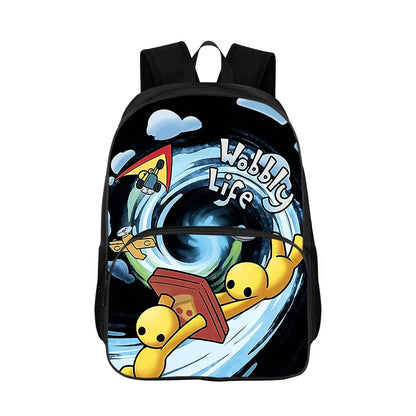 Wobbly Life Gaming Backpack – Funny School & College Bookbag for Students, Men & Women Daypack