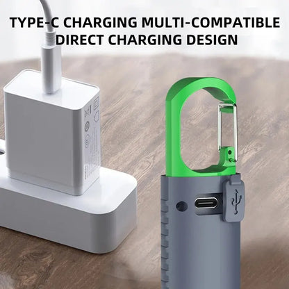 Mini High Power LED Flashlight - 3 LED & Side Lights, Telescopic Zoom, Waterproof Camping Light with Lampshade