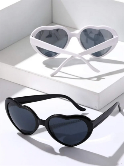 Two-Piece Love Glasses Night Light – Romantic Special Effect LED Glasses for Fashion & Confessions