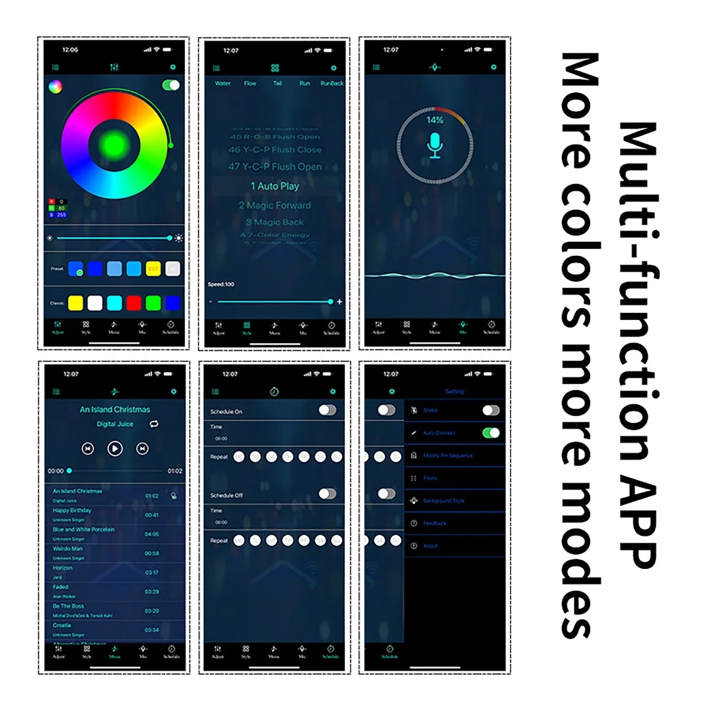 RGB Car Interior LED Light Strip – 2/3/4/5M USB Fiber Optic Atmosphere Lamp, APP Control for Customizable Lighting