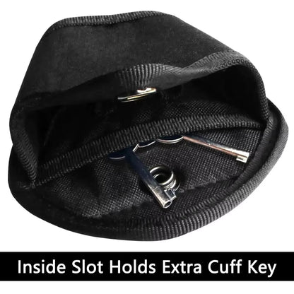 DIZETION Tactical Handcuff Case - Officer Waist Pocket for 2-inch Duty Belt, Open Top Quick Pull Design