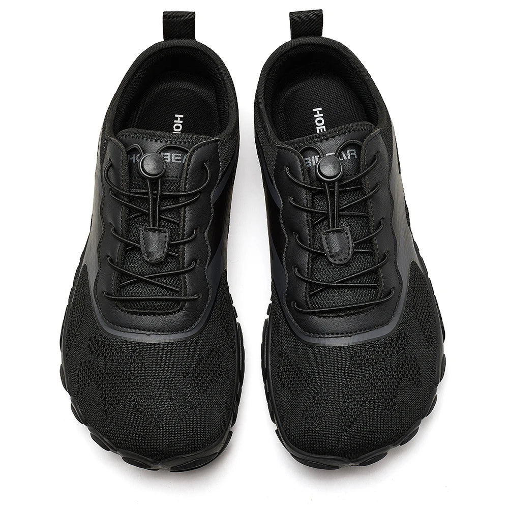 HOBIBEAR Unisex Barefoot Wide Toe Sneakers – Zero Drop Outdoor Running & Beach Walking Shoes with Elastic Band