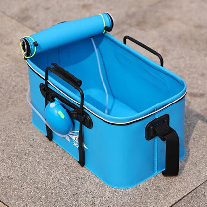 Folding EVA Live Fish Bucket – Thickened Portable Water Tank for Outdoor Fishing and Accessories