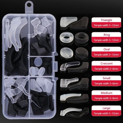 Eyeglass Retainer Set – Anti-Slip Silicone Ear Hooks for Glasses & Sunglasses