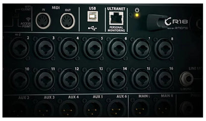 Air 1:1 XR12/XR16/XR18 Rack Mount Digital Mixer – Professional WiFi DSP Audio Mixer for DJ & Studio, USB Recorder Built-in