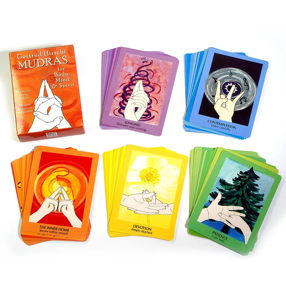 Mudras for Body, Mind, and Spirit – Yoga Practice Course with 68 Tarot Oracle Cards Deck for Guidance