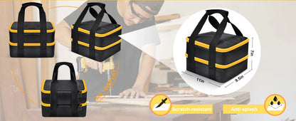 Large Battery Storage Bag for DEWALT & Milwaukee 12V-20V – Tool Battery & Charger Carrying Case (Box Only)