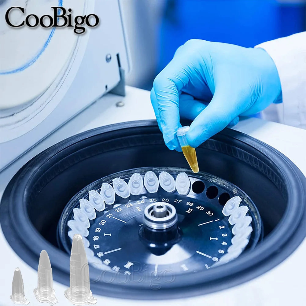 0.2-10ML Plastic Seed Storage Bottles — Transparent Centrifuge Tube Containers with Caps