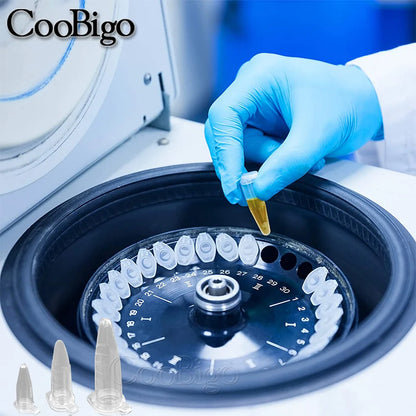 0.2-10ML Plastic Seed Storage Bottles — Transparent Centrifuge Tube Containers with Caps