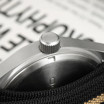 Militado ML05 Vintage Quartz Watch 38mm with VH31 Movement, Domed Sapphire Crystal, AR Coating & Luminous Dial