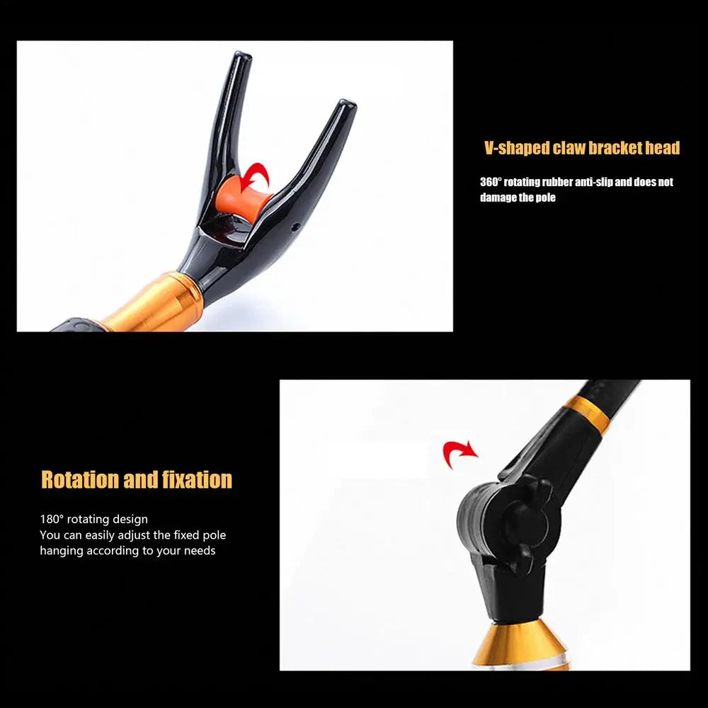 360° Adjustable Telescopic Fishing Rod Holder – Portable Fishing Pole Support Stand Bracket