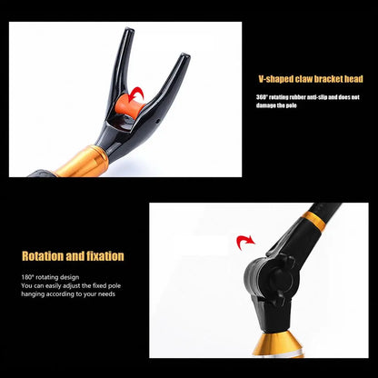 360° Adjustable Telescopic Fishing Rod Holder – Portable Fishing Pole Support Stand Bracket