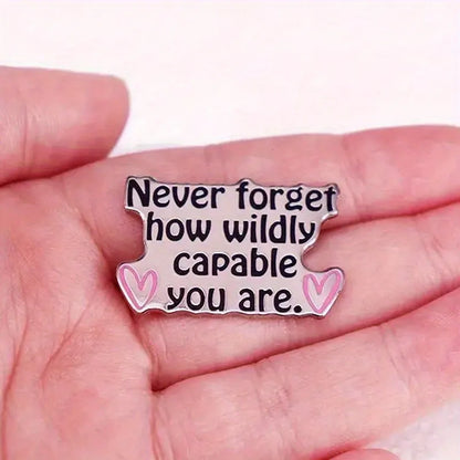 "I Survived Another Meeting" Enamel Pin – Funny English Letter Badge Lapel Pin