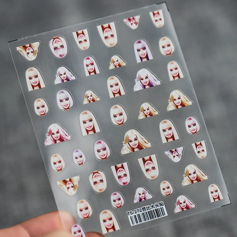 Cute Snoopy 5D Nail Stickers – Cartoon Anime Nail Art Decoration