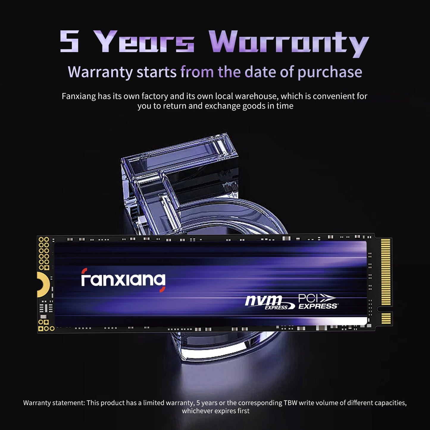 Fanxiang S500Pro/S880 M.2 SSD – 3500MB/s & 7300MB/s PCIe 3.0/4.0 NVMe Internal Solid State Drive (512GB, 1TB, 2TB, 4TB) for Laptop & PC