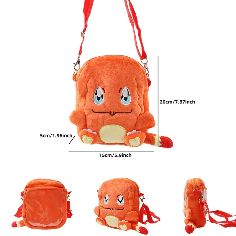 Gengar Mimikyu Snorlax Rowlet Lucario Charmander Plush Backpack — Poké ...