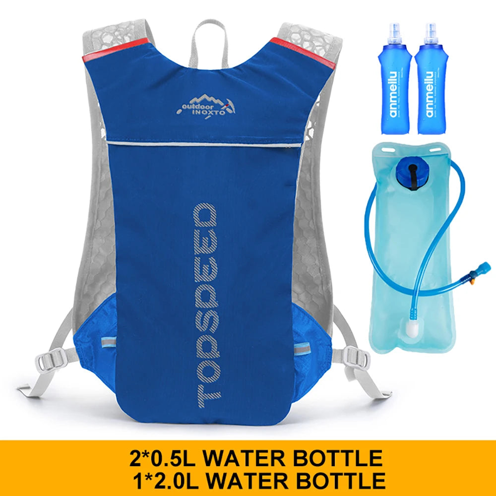 5L Ultralight Outdoor Trail Running Backpack — Hydration Vest with 500ML Water Bottle for Men