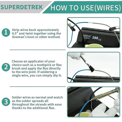 35-300g Solder Paste Rosin Flux | No Clean Soldering Flux for Electronics & Circuit Boards