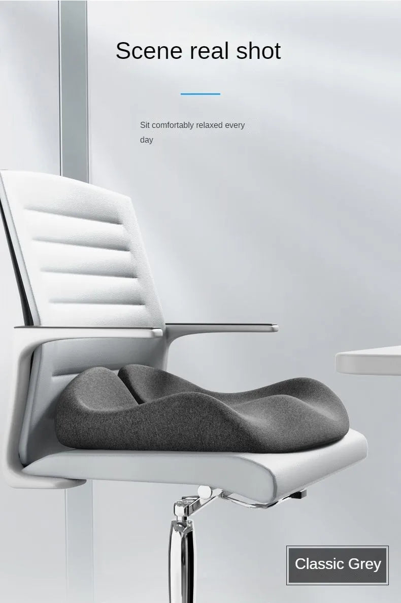 Orthopedic Memory Foam Coccyx Cushion – Tailbone & Sciatica Pain Relief for Office Chair & Car Seat, Non-Slip Comfort Design