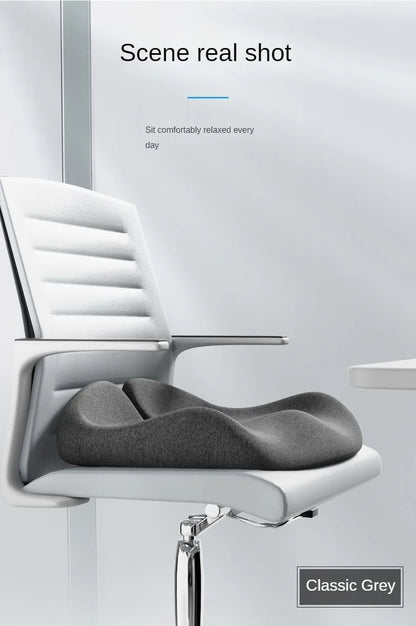 Orthopedic Memory Foam Coccyx Cushion – Tailbone & Sciatica Pain Relief for Office Chair & Car Seat, Non-Slip Comfort Design