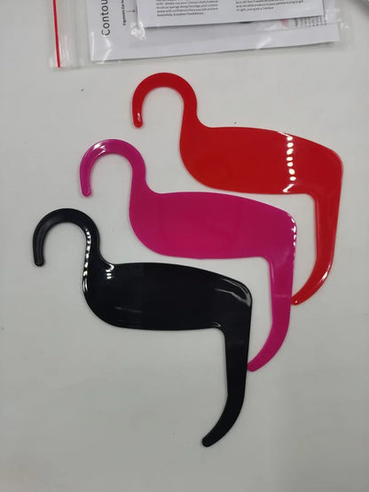 Eyeliner Cards & Contour Stencils - Face, Cheek, Nose Makeup Model & Eyebrow Shaper Tools for Beauty Accessories