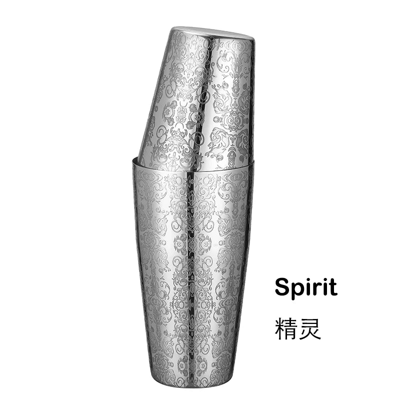 800ml Boston Cocktail Shaker Set – Stainless Steel Martini Bar Mixing Tin for Flair Cocktails