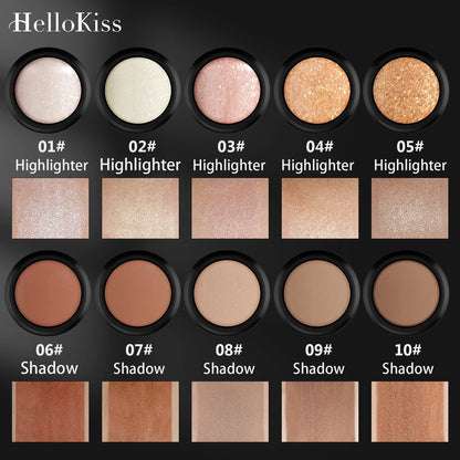 Face Brown Bronzer Contour Stick - Foundation Makeup Pen, Long-Lasting Smooth Contour, Shadow Blusher & Highlight Concealer Cosmetics