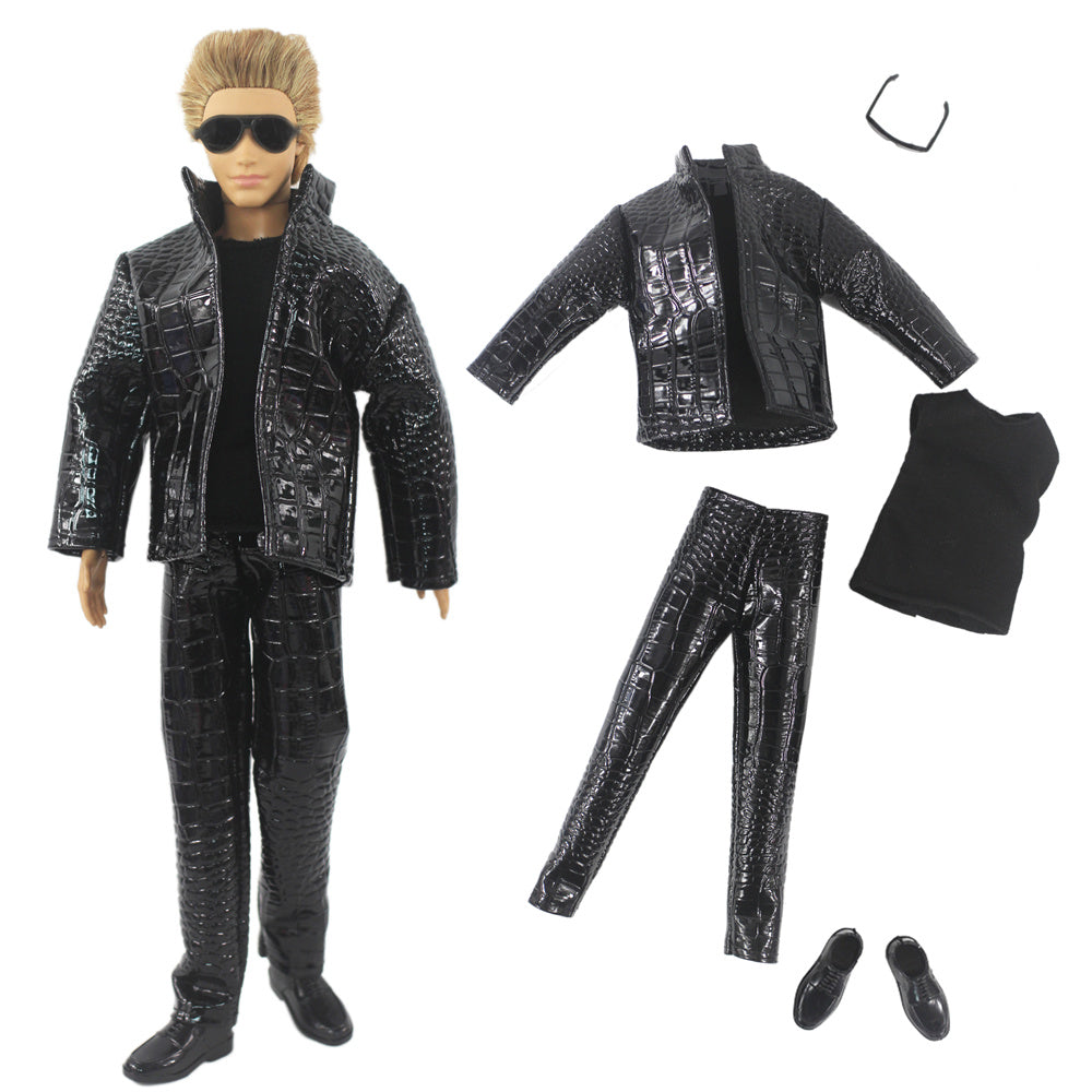 1 Set 12" Ken Doll Clothes — Leather Outfit with Multiple Styles to Choose From