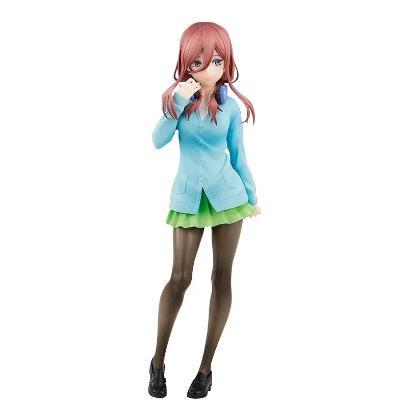 18cm Quintessential Quintuplets Anime Figure – Nakano Ichika Nino Itsuki PVC School Uniform Doll Toy