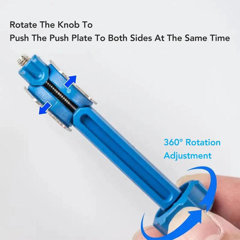 Durable Steel Bicycle Brake Pad Spreader – 360° Rotatable Hydraulic Disc Brake Caliper Piston Reset Tool