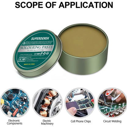 35-300g Solder Paste Rosin Flux | No Clean Soldering Flux for Electronics & Circuit Boards