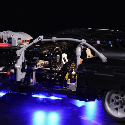 1077PCS Dodge Charger Racing Car Building Blocks – Fast and Furious Model, Assemble Bricks Toy for Kids, Boys & Adults Gifts