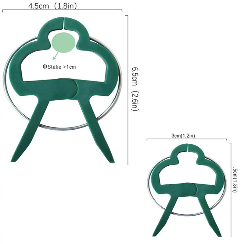 Reusable Plant Fixed Clips - Garden Greenhouse Brackets for Supporting Plants, Vine, Flower Seedling, Tomatoes - Garden Supplies